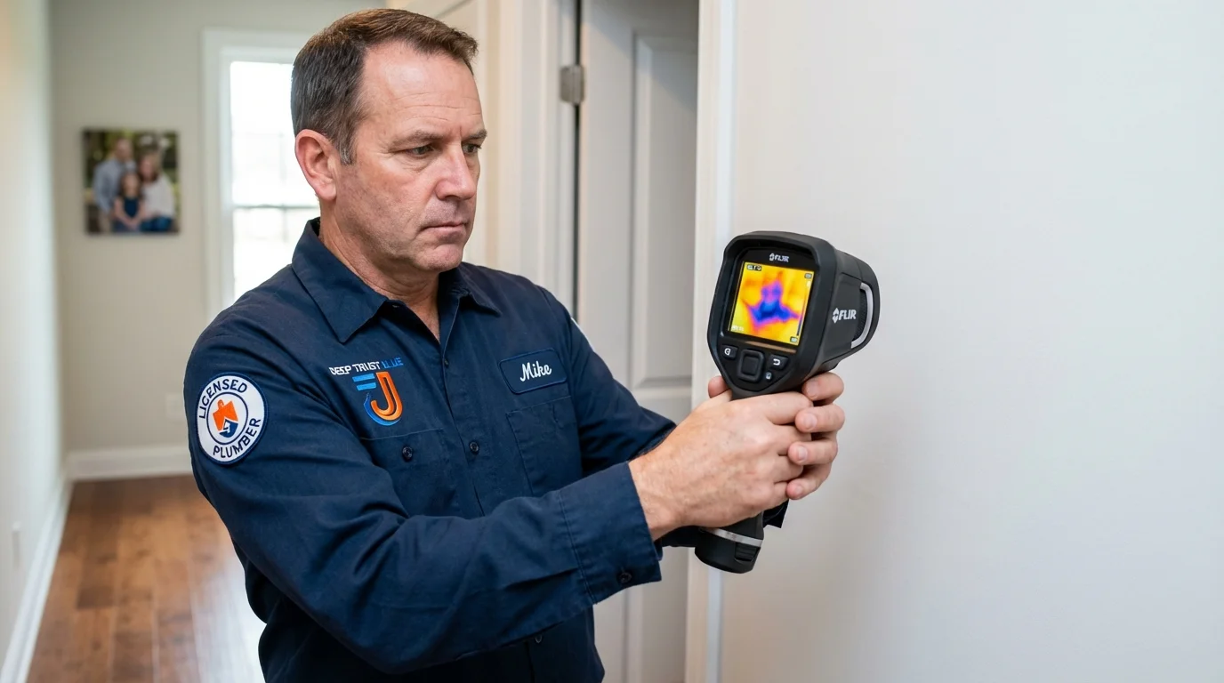 Thermal imaging leak detection by Johns Plumbing LLC in Bethalto